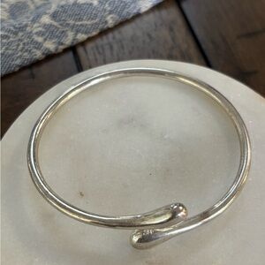 Sterling Silver Open Cuff Bracelet - Polished Silver